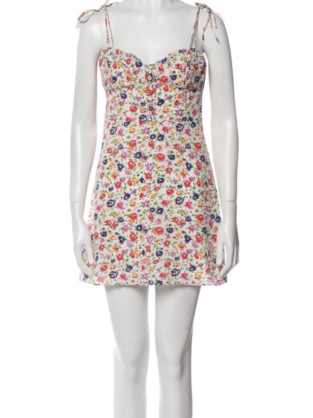 The Kooples Floral Silk Mini Dress Size 4 (L/XL)